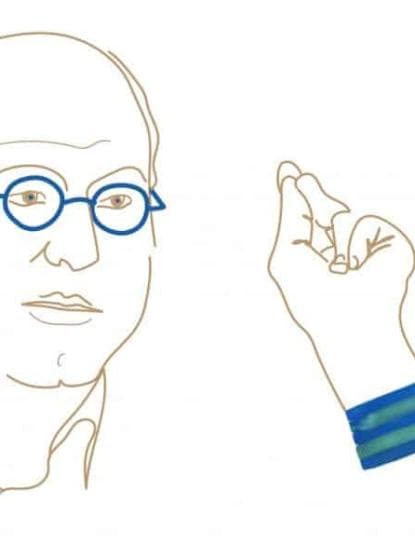 Alain Deneault. Illustration: Léa Robitaille / Le Verbe