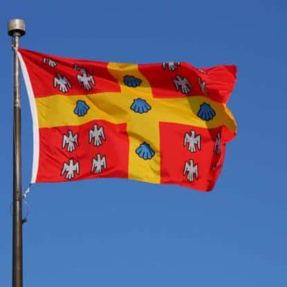 Photo: Drapeau de l'Université Laval (à Québec), Wikimédia- CC