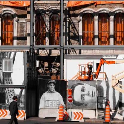 Réfection d'une façade dans le Vieux-Québec, Québec (photo: Florence Landry / unsplash.com).