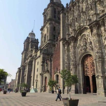 Façade de la cathédrale de México (photo: Jérôme Blanchet-Gravel).