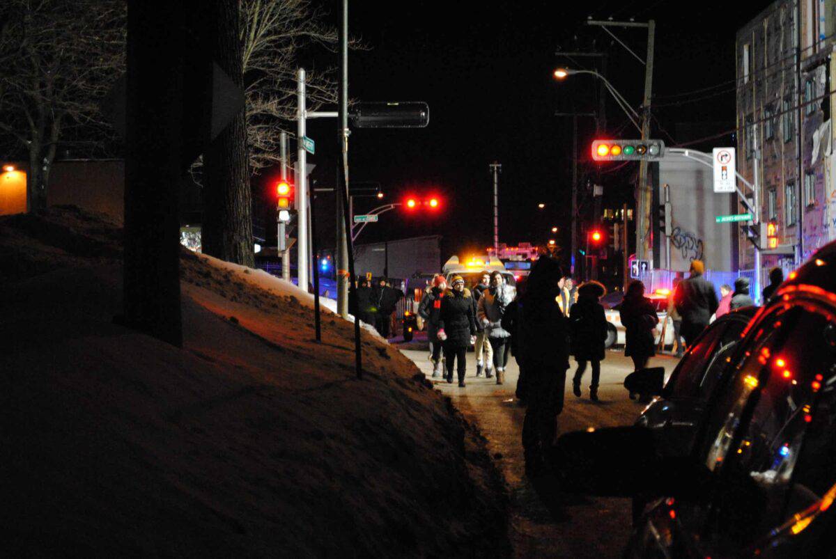 Vigile du 30 janvier 2017 en soutien à la communauté musulmane de Québec (photo: James Langlois).