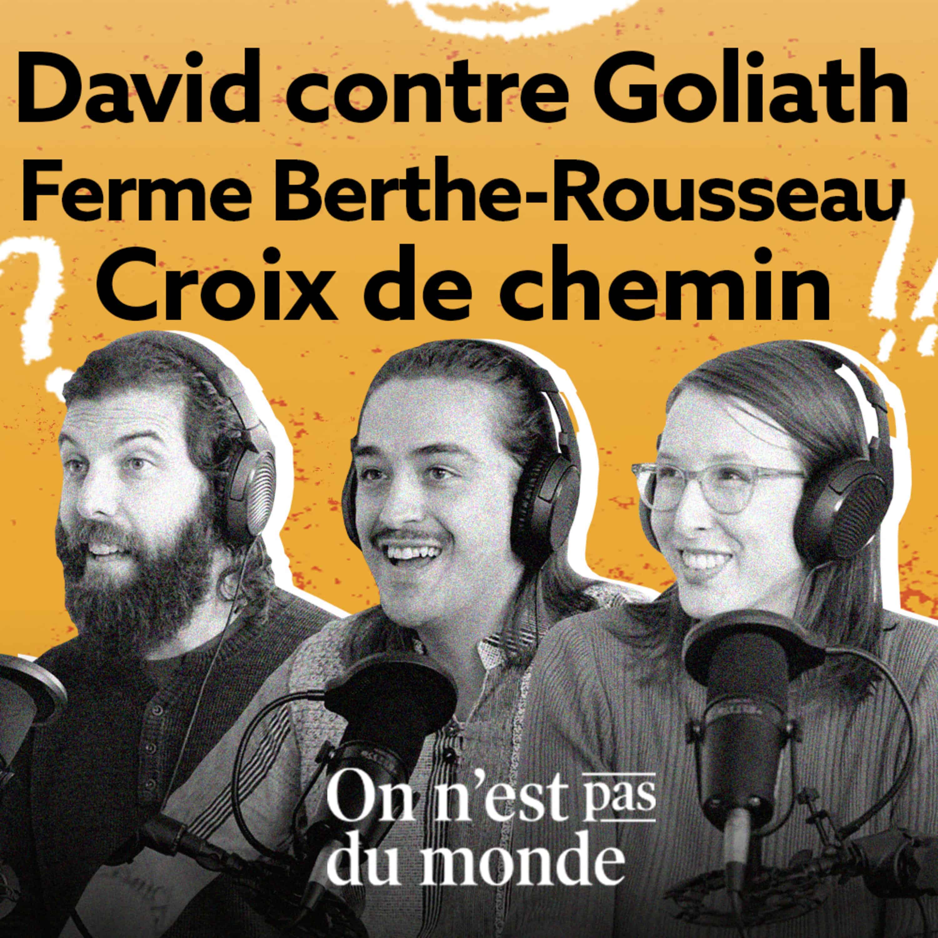 David contre Goliath | Ferme Berthe-Rousseau | Croix de chemin